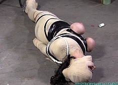 Jj Plush Mummified and Hogtied - Part 2