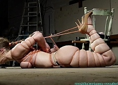 Ophelia K's Training - Tight Twine Hogtie - Part 4