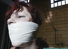 Smalltown Jail - Rinn Hogcuffed, Forced to Excerise, Then Hogtied - Part 2