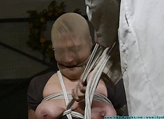 Brenda Chair Tied, Hooded, Breast Bound, and Hung - Part 2