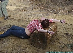 Staked Out, Spread Eagle, Back Breaker in the Cold for the Firewood Thief - Part 1
