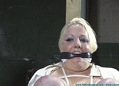 Local Busty Dominatrix Is Bound, Manhandled, and Gagged - Part 3