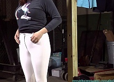 Riley Jane's Leather Pony Girl Fitting - Part 1